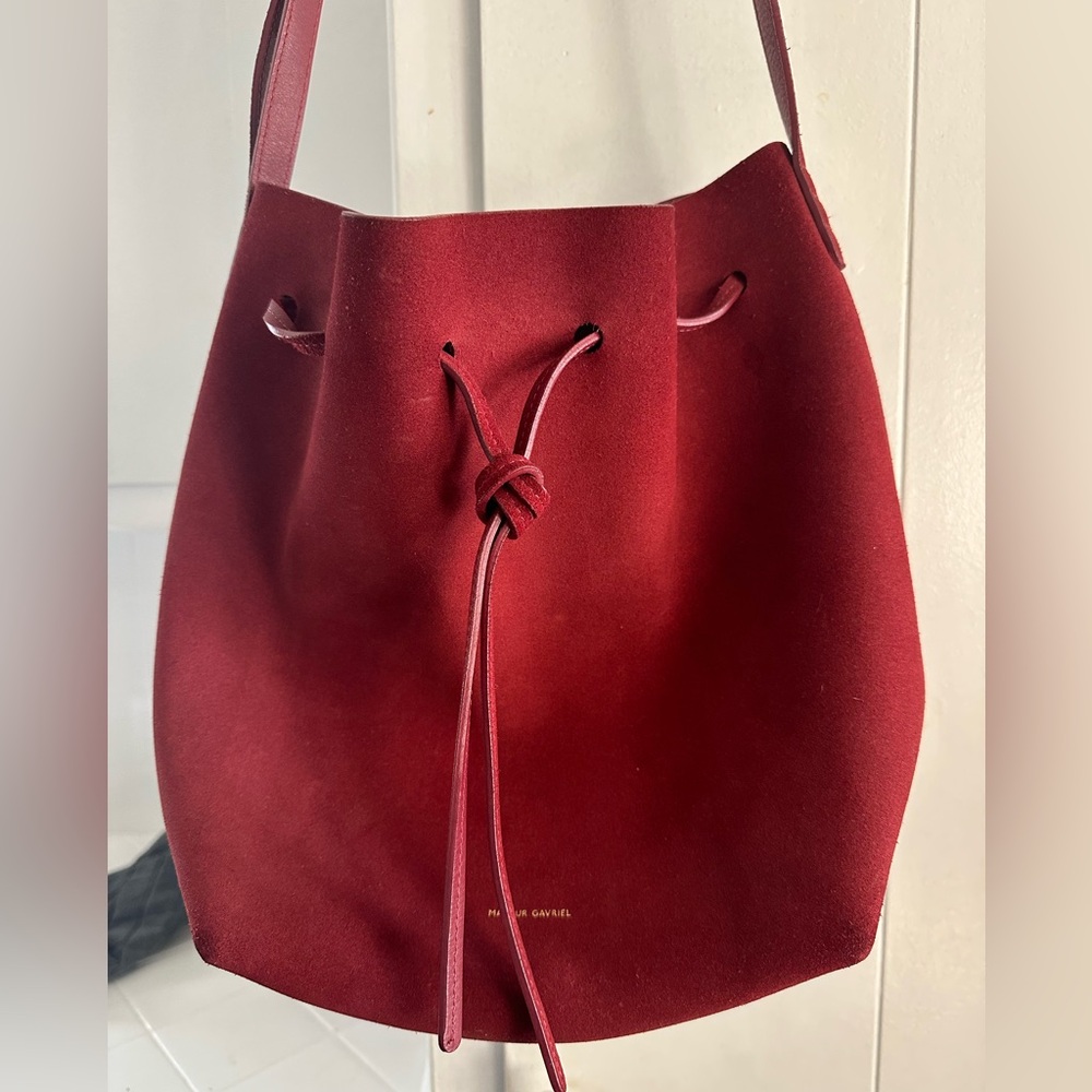 Mansur Gavriel Red Crossbody Bag Set